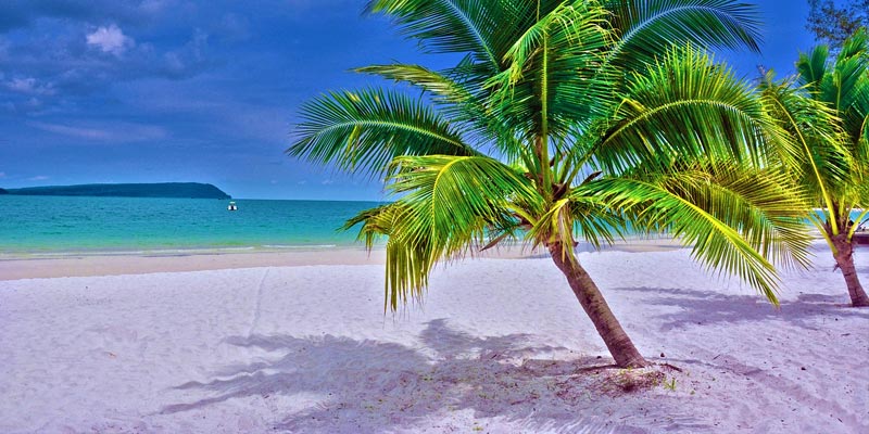 a beach in cambodia