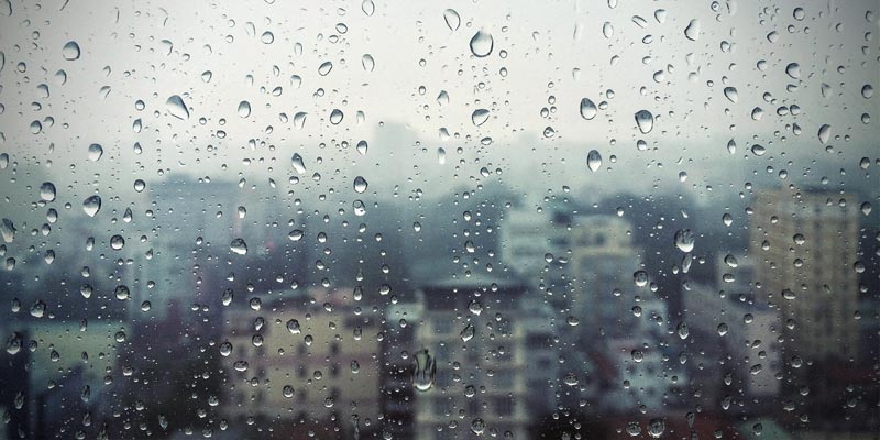 overview of saigon during rain